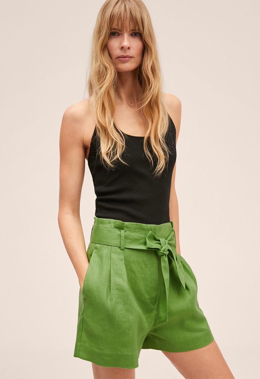 MANGO - Shorts ampa - green