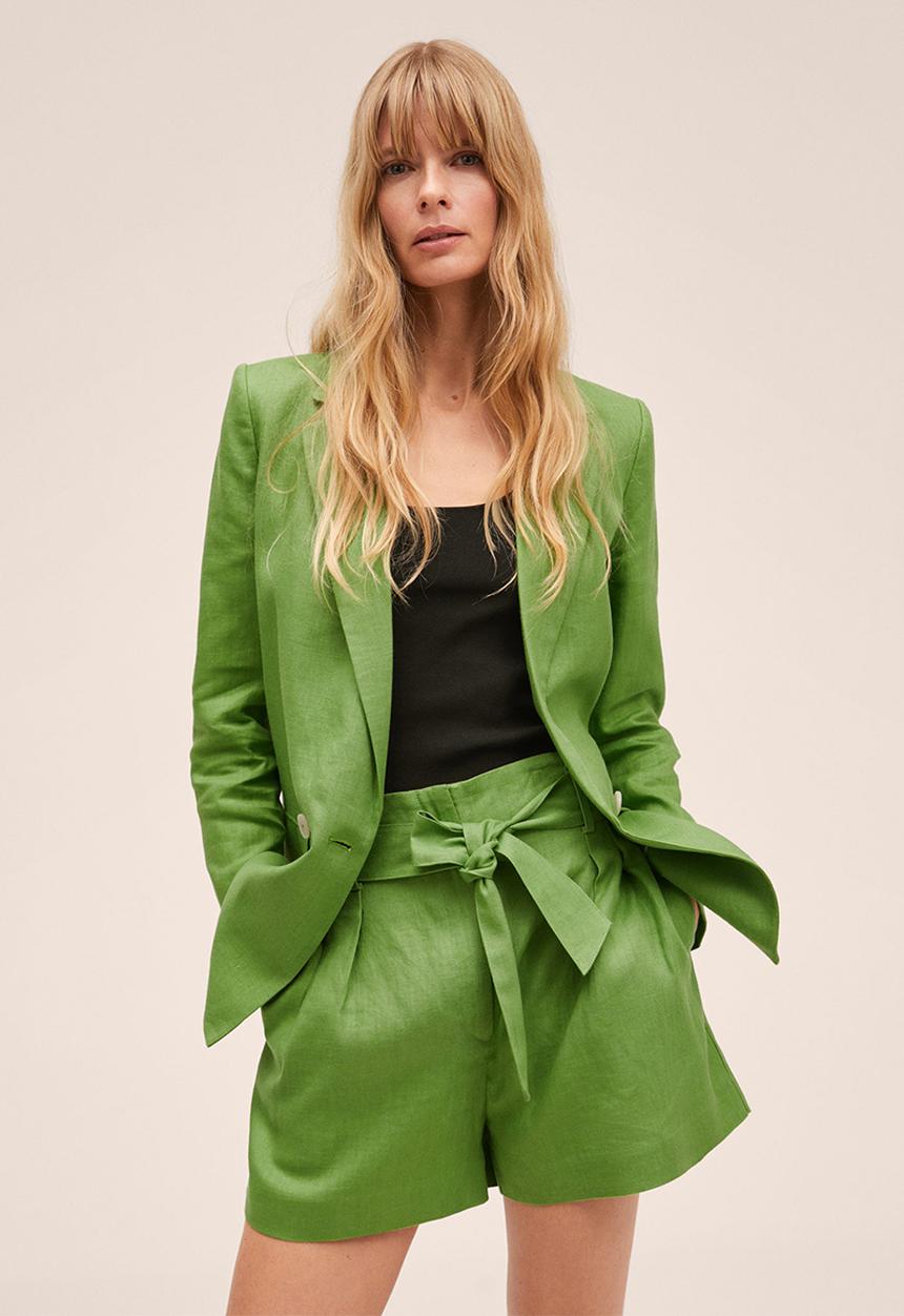 MANGO - Shorts ampa - green