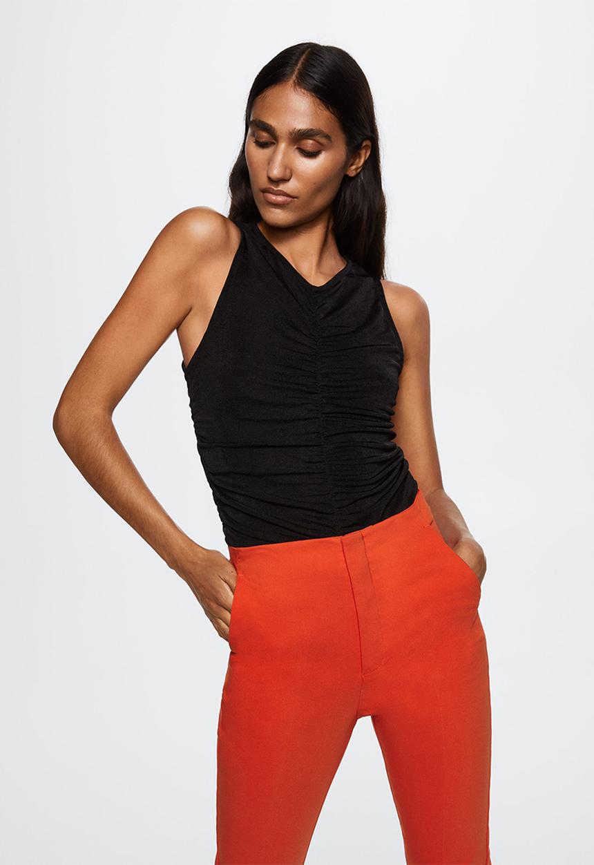 MANGO - Trousers dora - orange