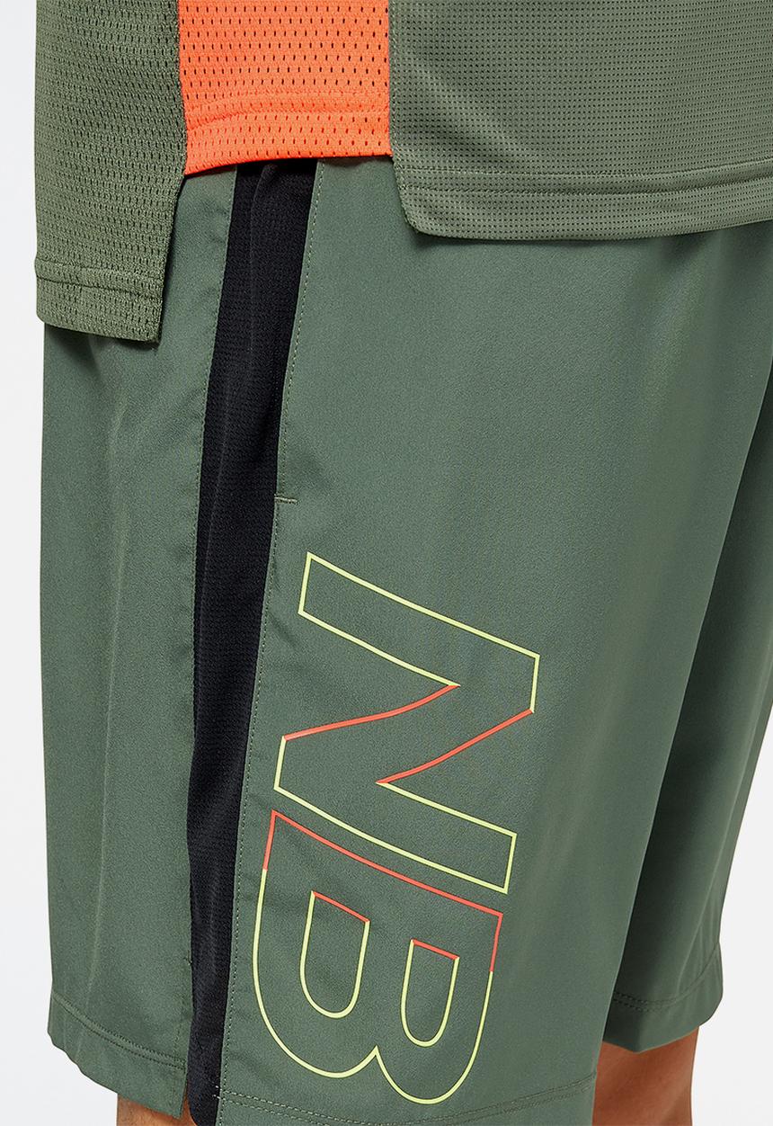 New Balance  - Accelerate pacer 2-in-1 short graphic - deep olive green