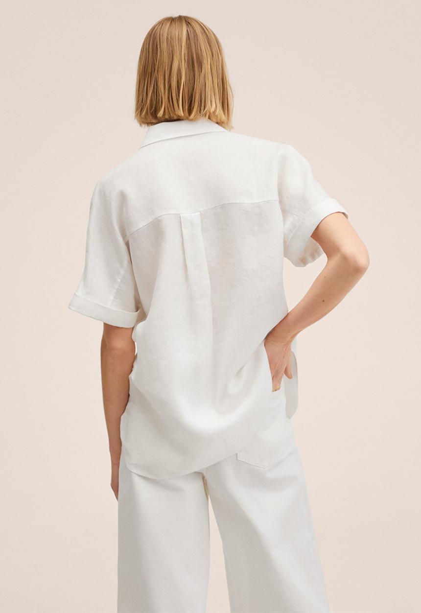 MANGO - Shirt pai - off white