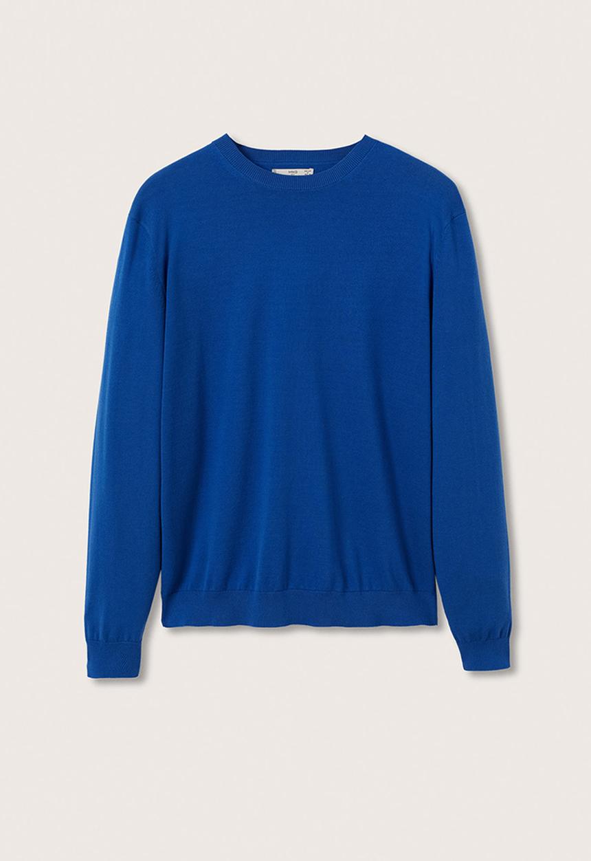 MANGO - Ten crew sweatshirt - blue