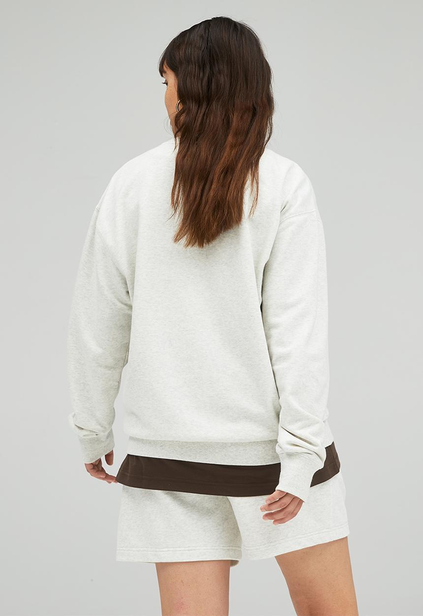New Balance  - Nb essentials uni-ssentials crew - sea salt heather