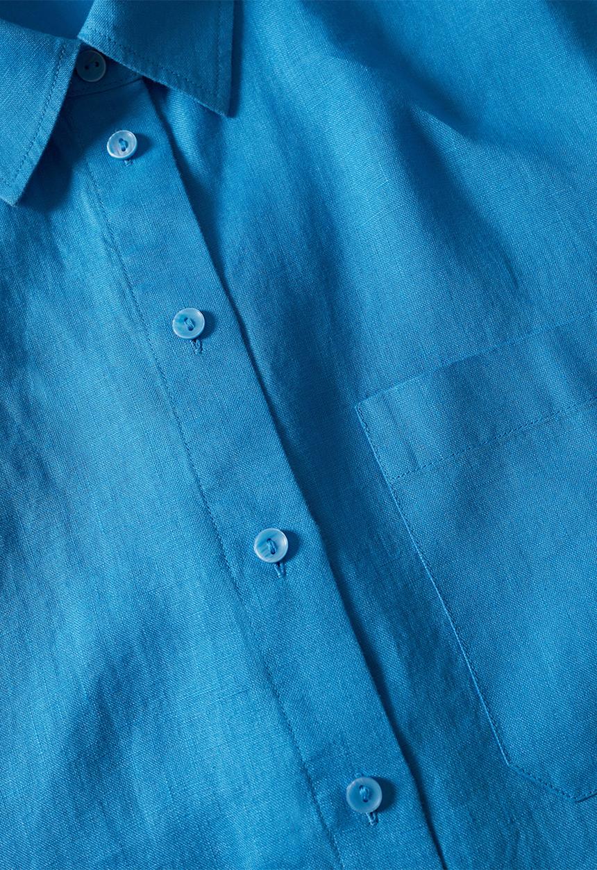 MANGO - Shirt pai - light pastel blue