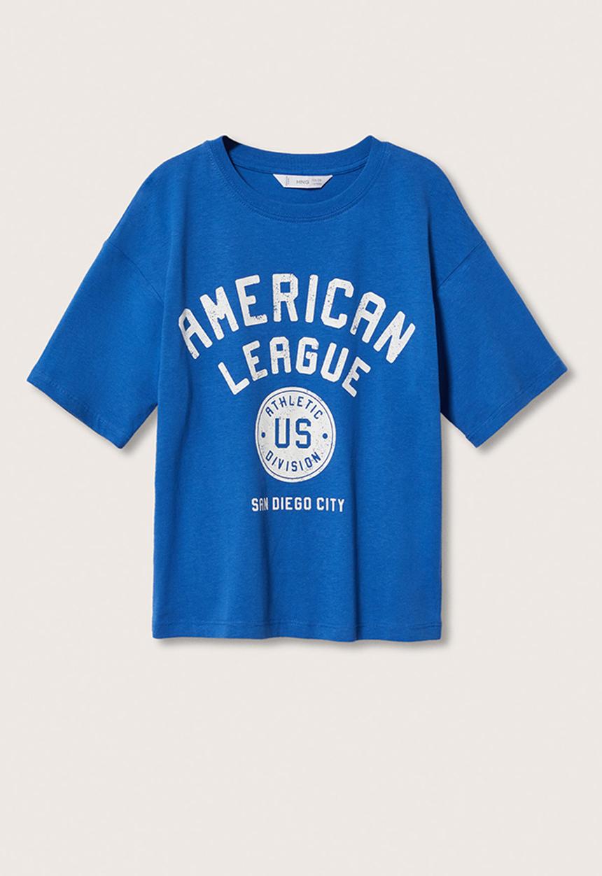 MANGO - T-shirt ohio - bright blue