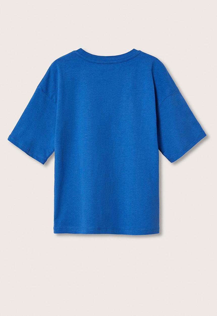 MANGO - T-shirt ohio - bright blue