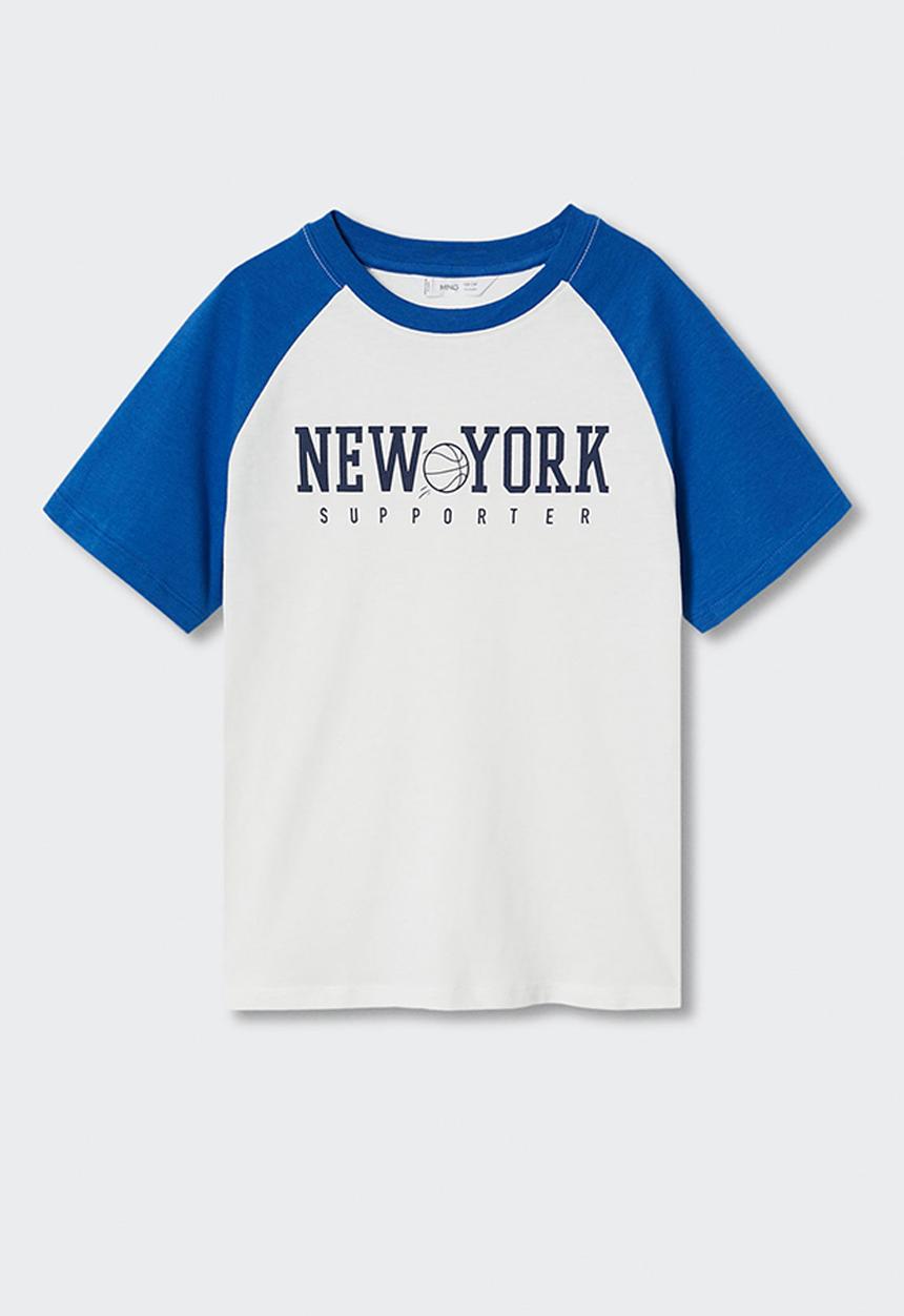 MANGO - T-shirt francis - bright blue