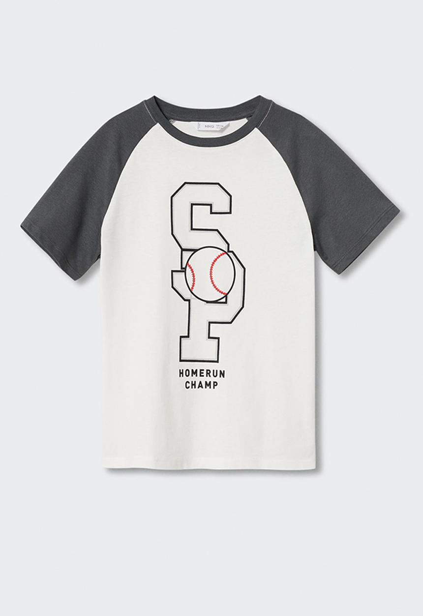 MANGO - T-shirt francis - charcoal