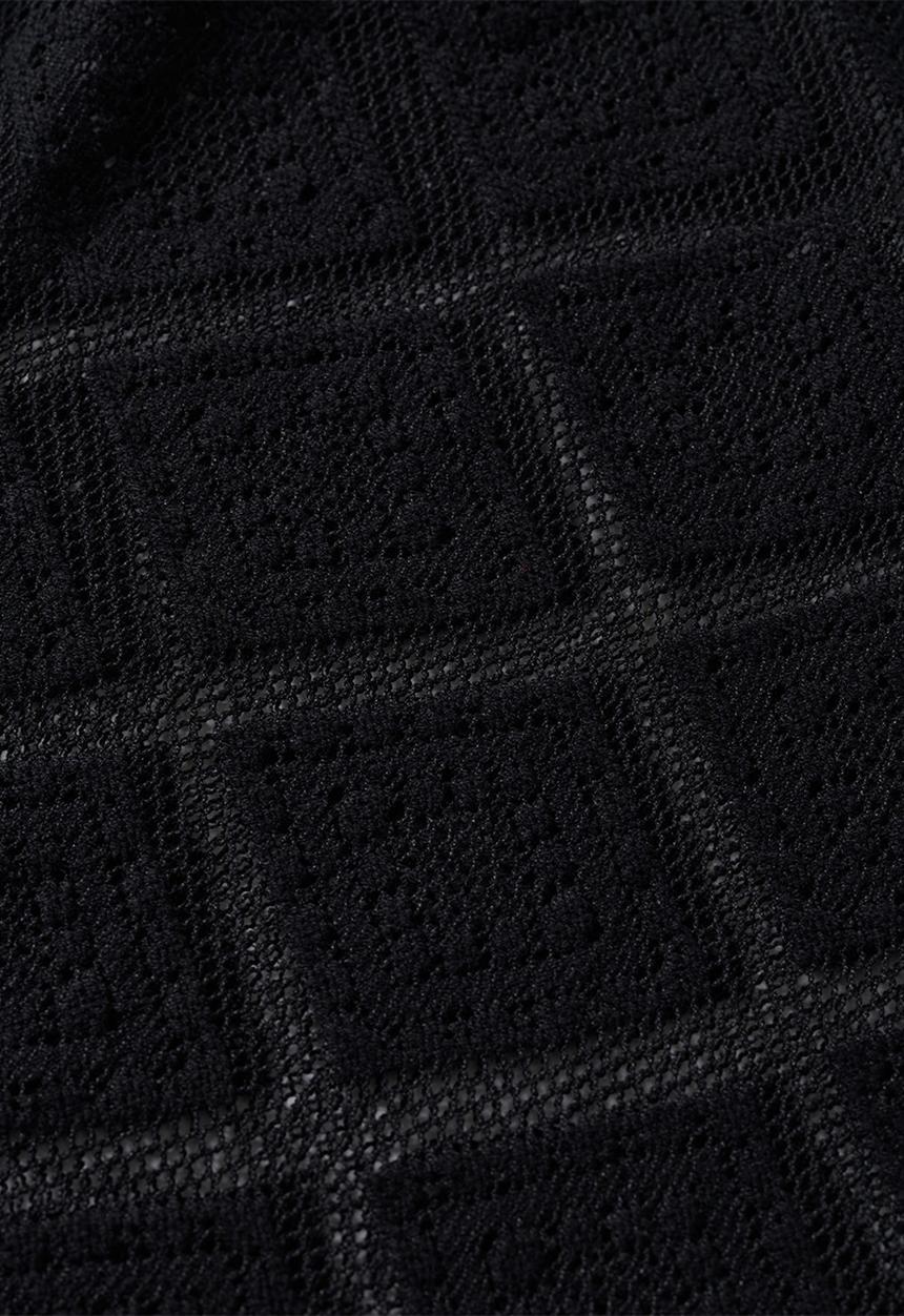 MANGO - T-shirt ganchi - black