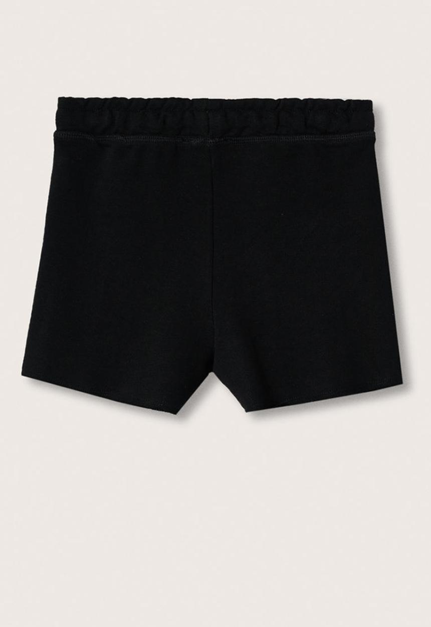 MANGO - Shorts lea - black