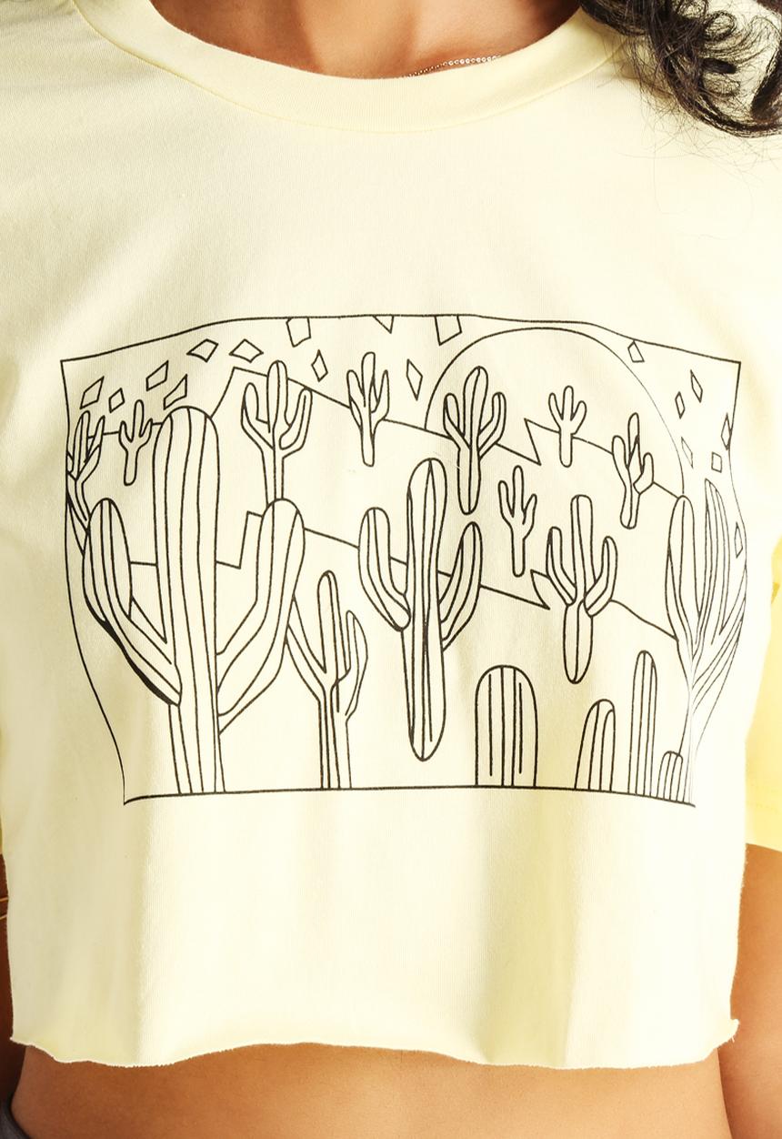 The Lot - Desert Sun Crop Tee