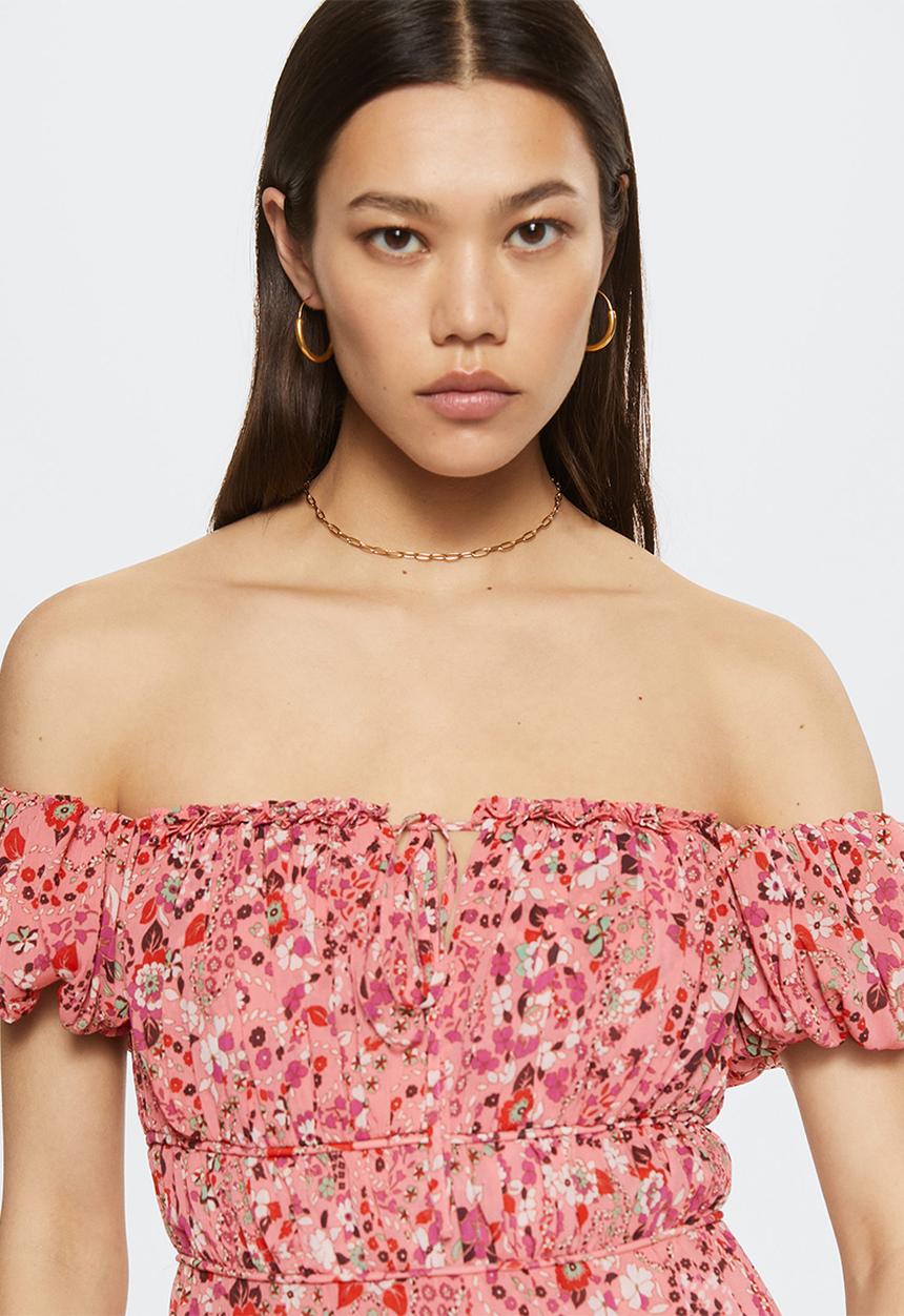MANGO - Dress rose - pink