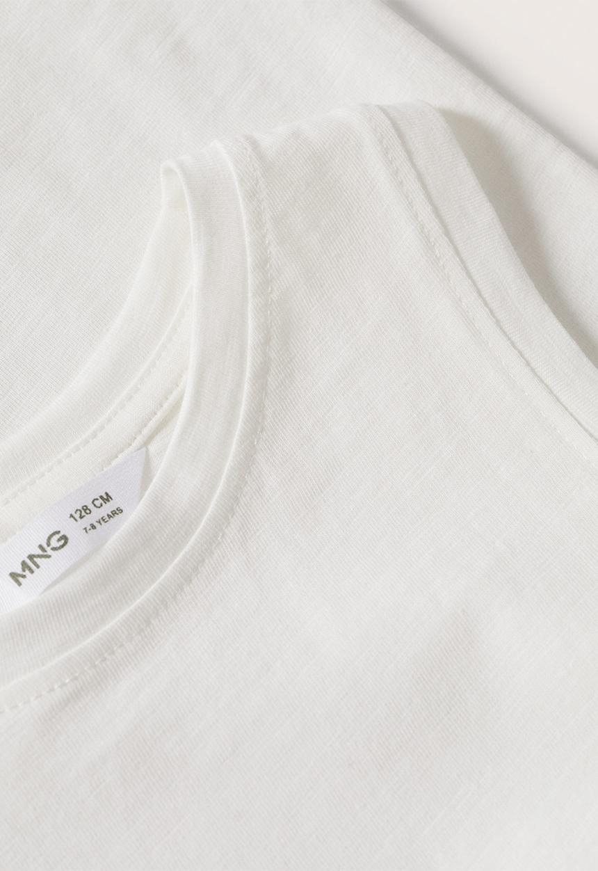 MANGO - T-shirt bandini - off white 