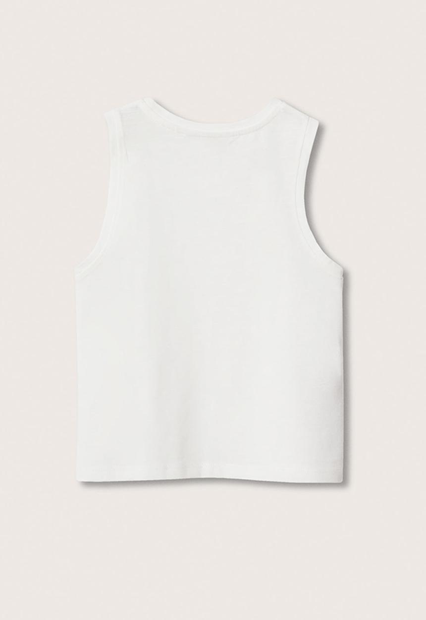 MANGO - T-shirt bandini - off white 