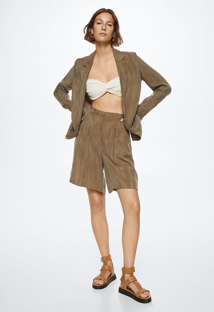 MANGO - Bermuda shorts dalia - khaki