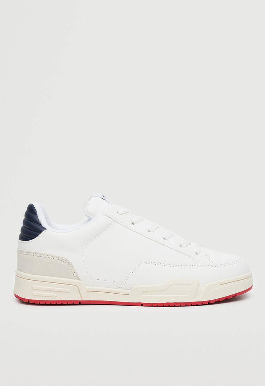 MANGO - Ali lace-up sneaker - white