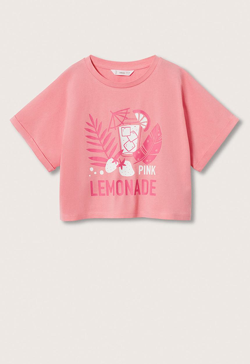 MANGO - T-shirt lemonade - pink