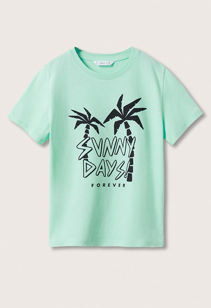MANGO - T-shirt sunny - light green
