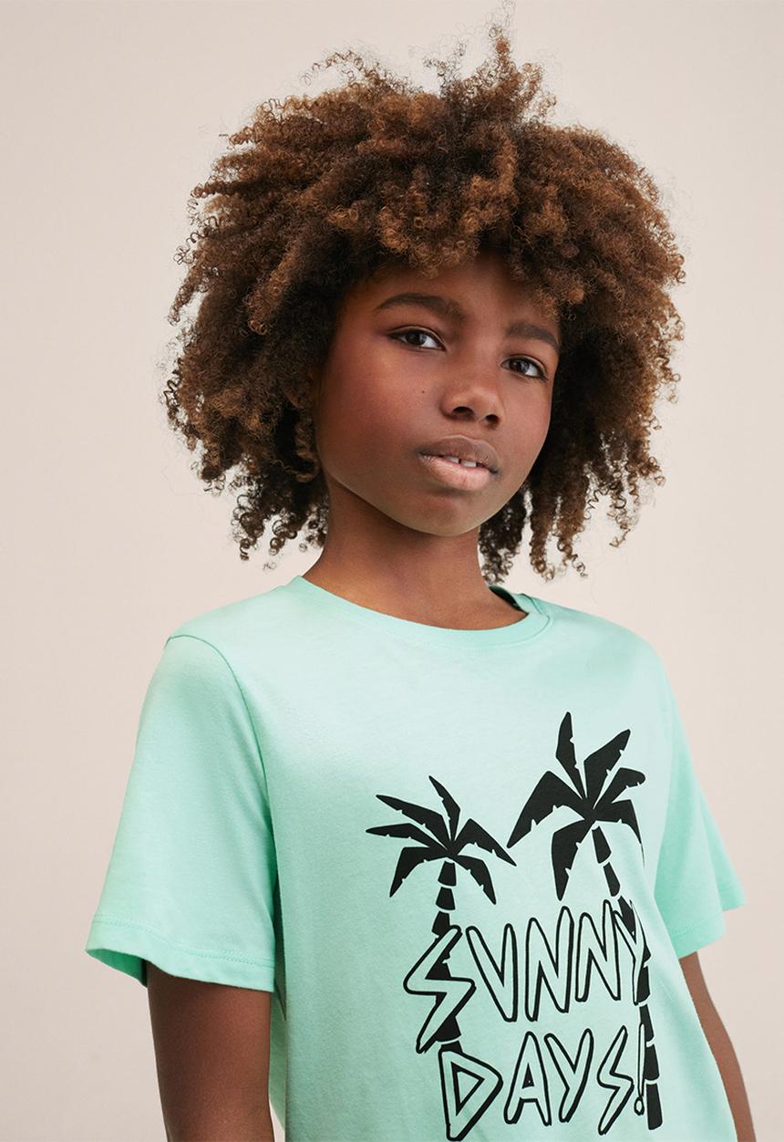 MANGO - T-shirt sunny - light green