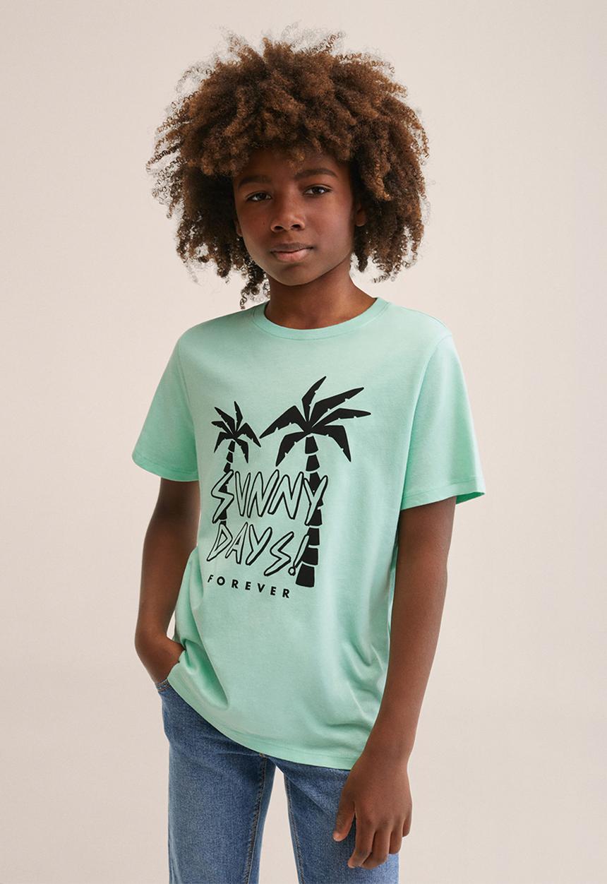 MANGO - T-shirt sunny - light green