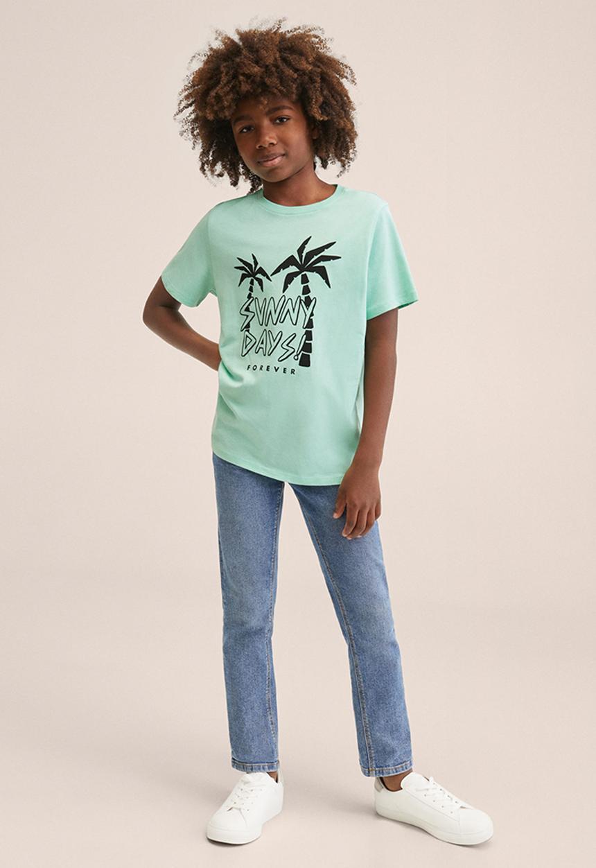 MANGO - T-shirt sunny - light green