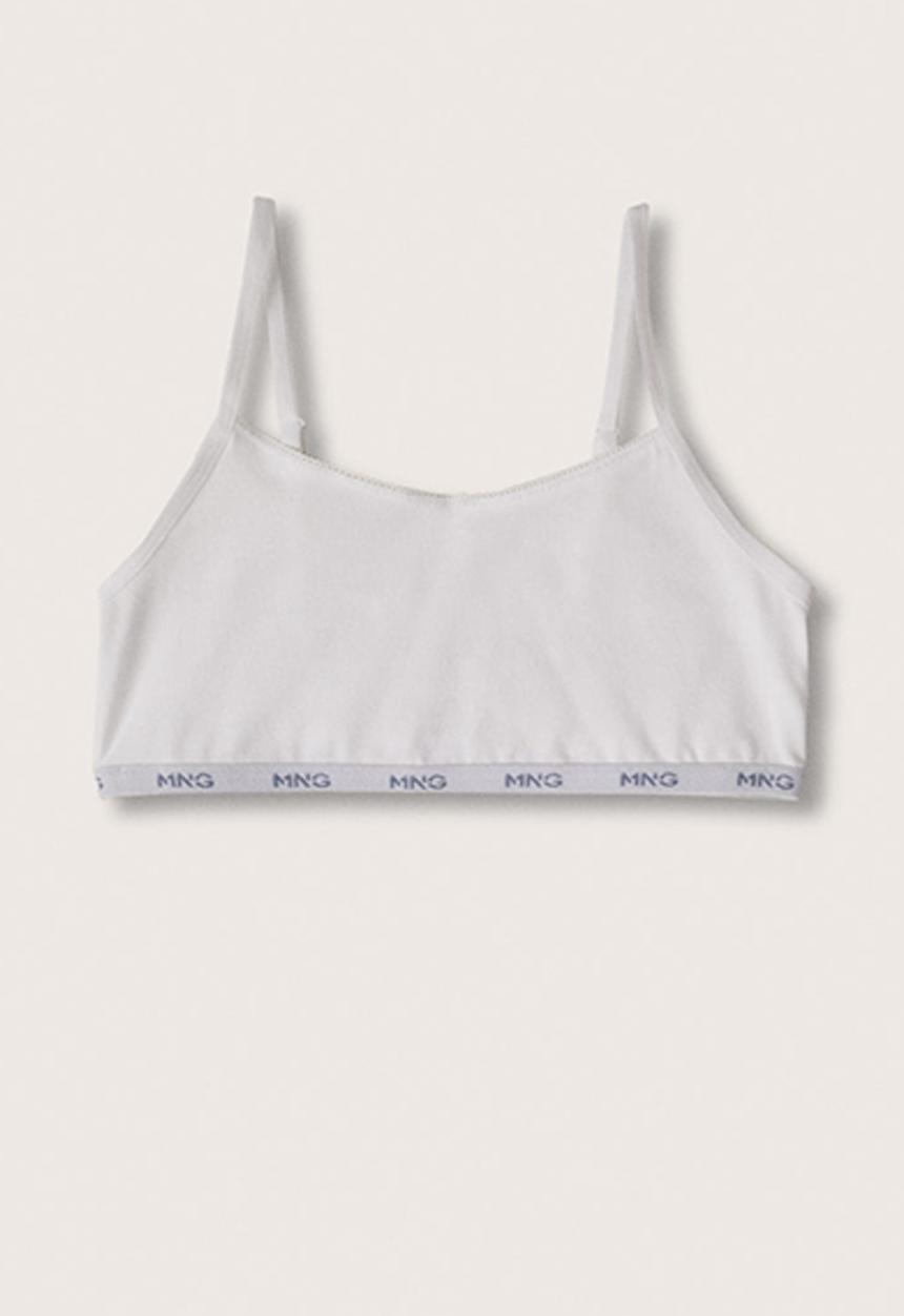 MANGO - Bra logant - off white 