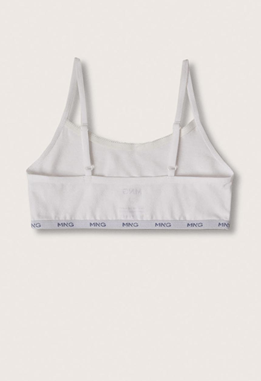 MANGO - Bra logant - off white 