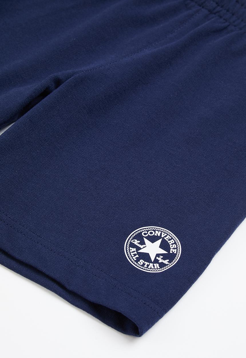 Converse - Cnvb logo aop ss tee short set - midnight navy