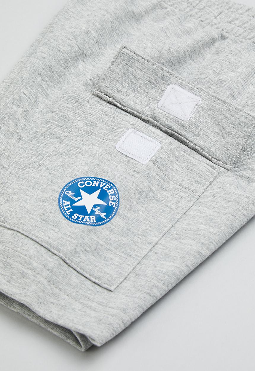 Converse - Cnvb distorted cargo short set - grey heather