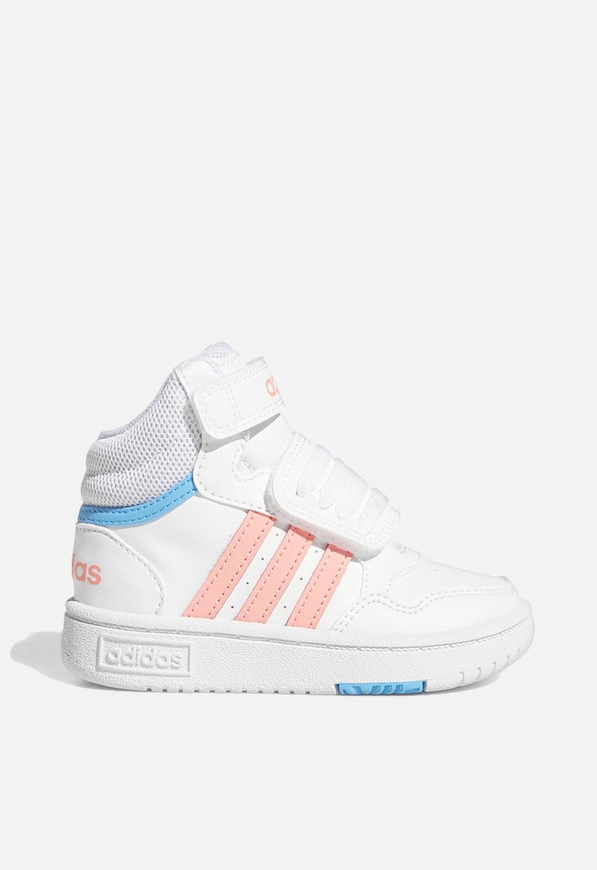 adidas Originals - Hoops mid 3.0 ac i - ftwr white/acid red/sky rush
