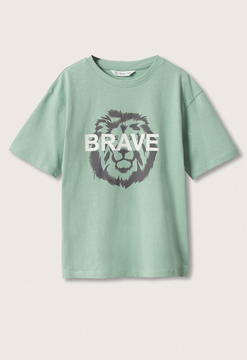 MANGO - T-shirt wild - khaki