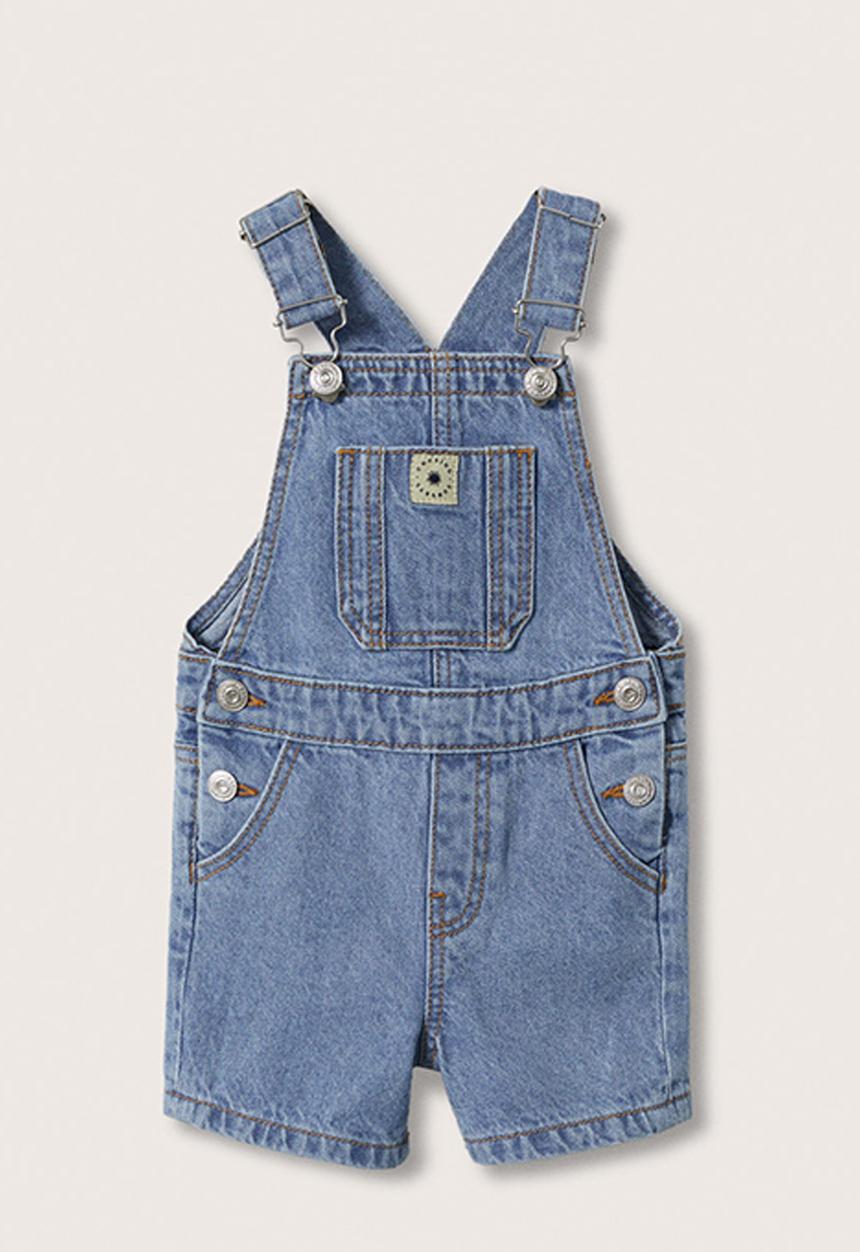 MANGO - Dungarees peto - open blue