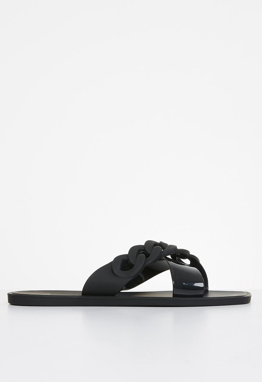 Footwork - Kell chain cross strap sandal - black