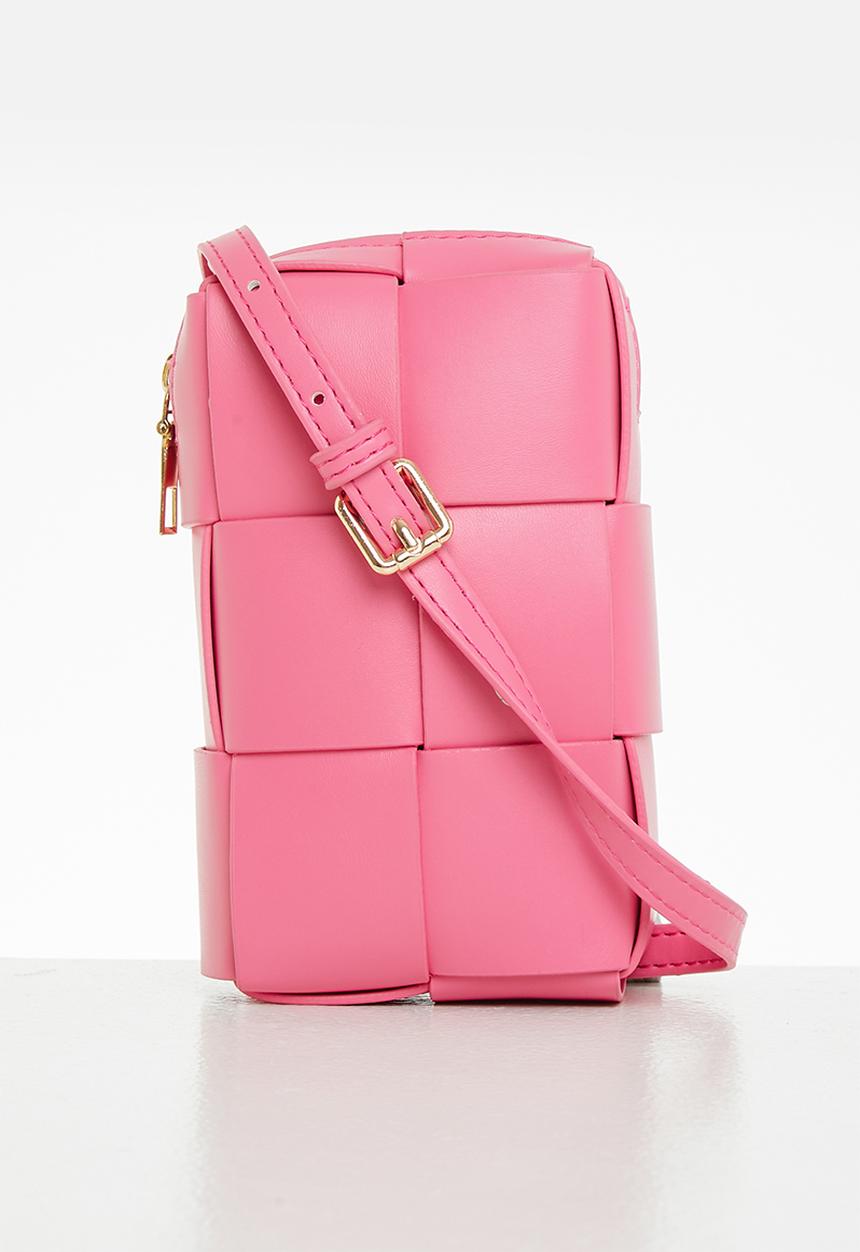 Superbalist - Woven crossbody bag - pink