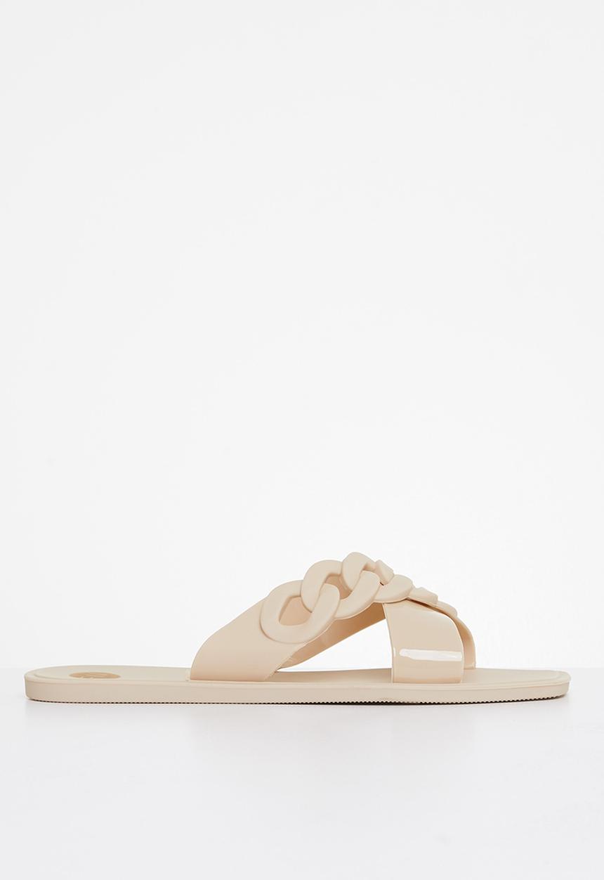 Footwork - Kell chain cross strap sandal - beige