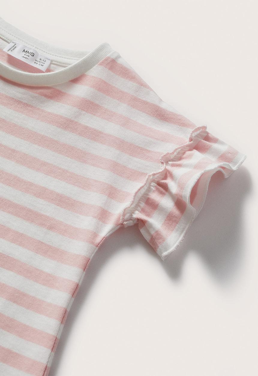 MANGO - T-shirt menorca - pink