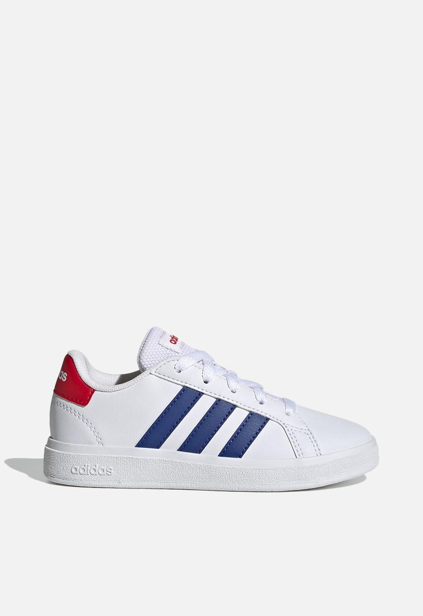 adidas Performance - Grand court 2.0 k - ftwr white/team royal blue/vivid red