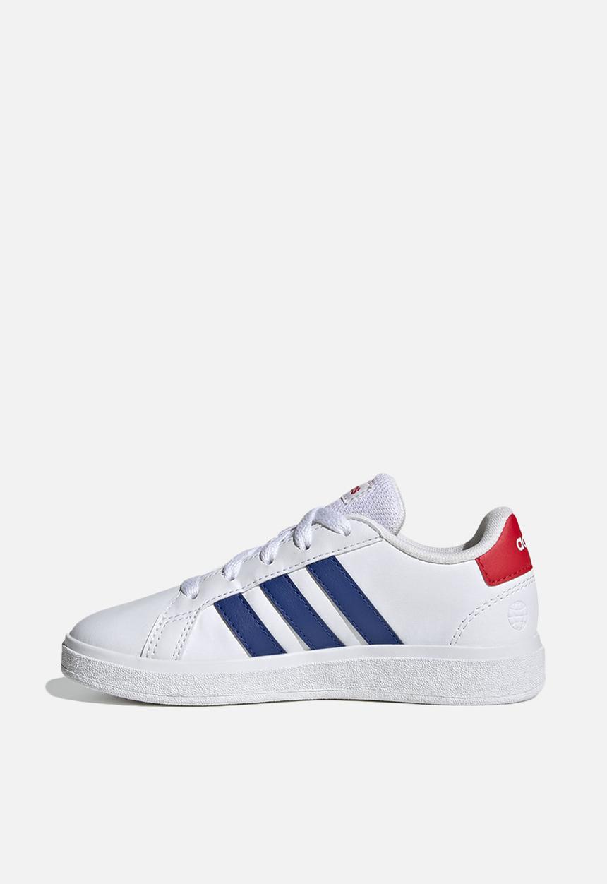 adidas Performance - Grand court 2.0 k - ftwr white/team royal blue/vivid red