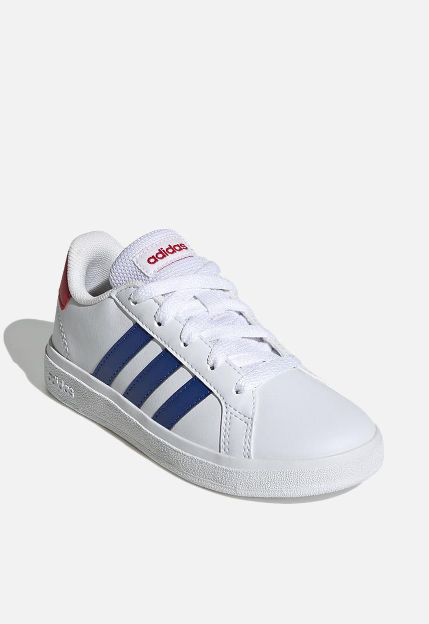 adidas Performance - Grand court 2.0 k - ftwr white/team royal blue/vivid red