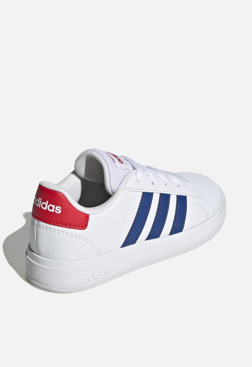 adidas Performance - Grand court 2.0 k - ftwr white/team royal blue/vivid red