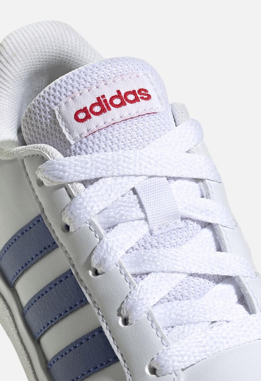 adidas Performance - Grand court 2.0 k - ftwr white/team royal blue/vivid red