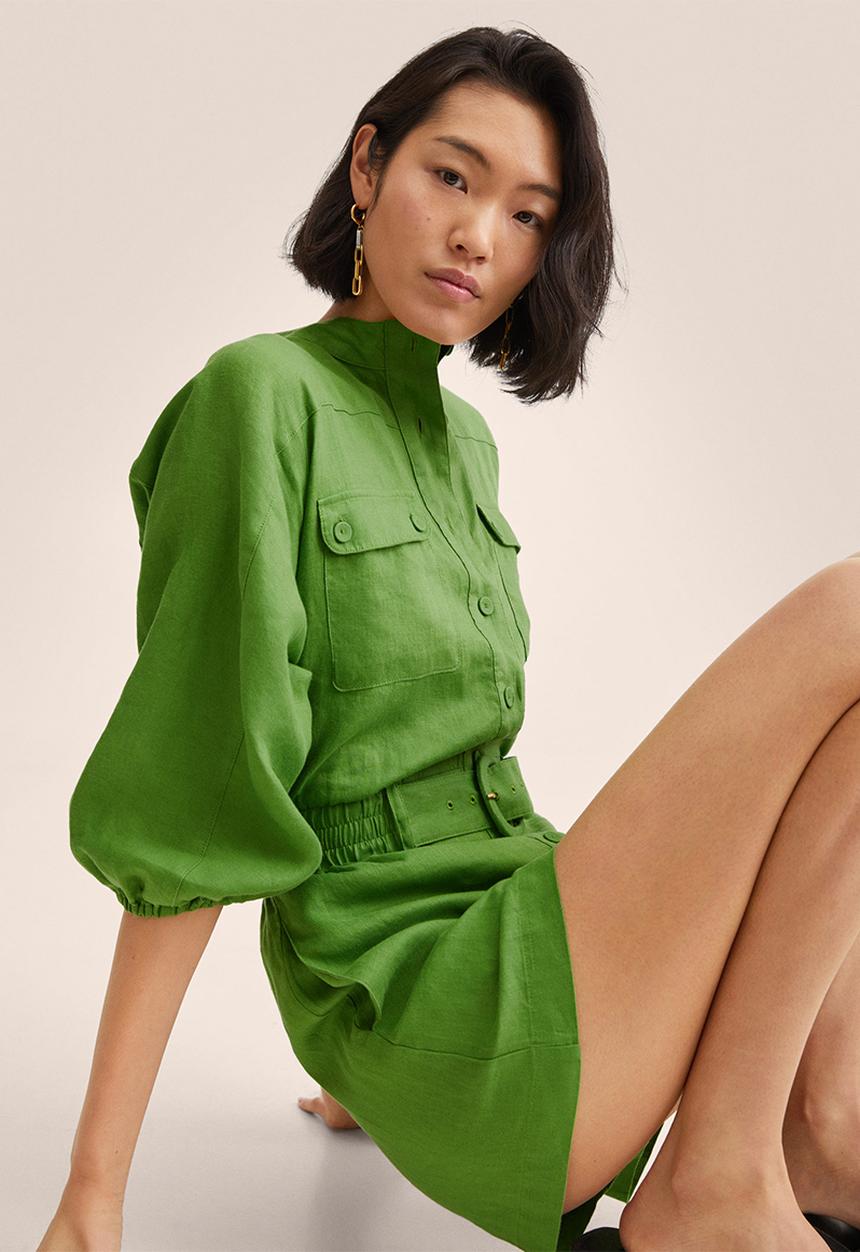 MANGO - Playsuit bellota - green