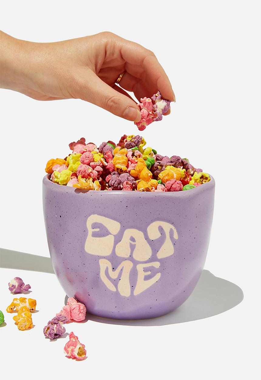 Typo - Chill out bowl - eat me purple splatter