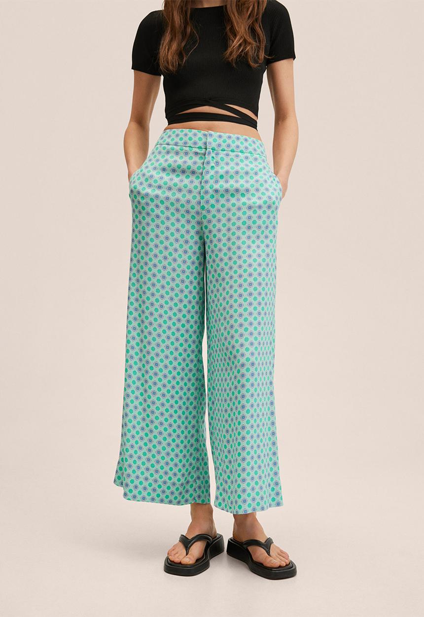 MANGO - Trousers jaipur - aqua