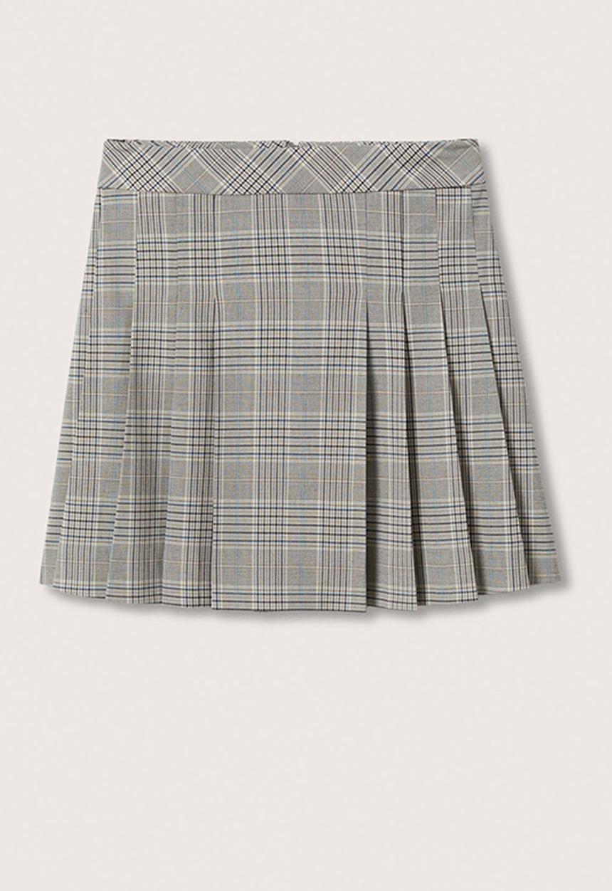 MANGO - Skirt kristy - grey melange