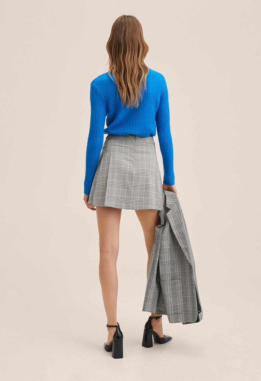 MANGO - Skirt kristy - grey melange