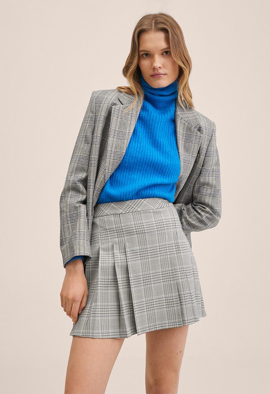 MANGO - Skirt kristy - grey melange