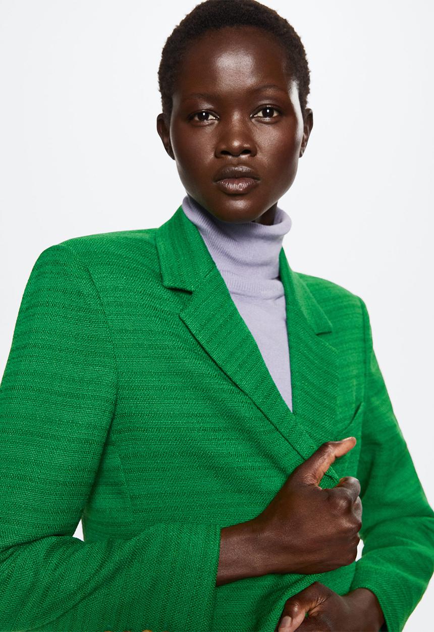 MANGO - Blazer julia - green