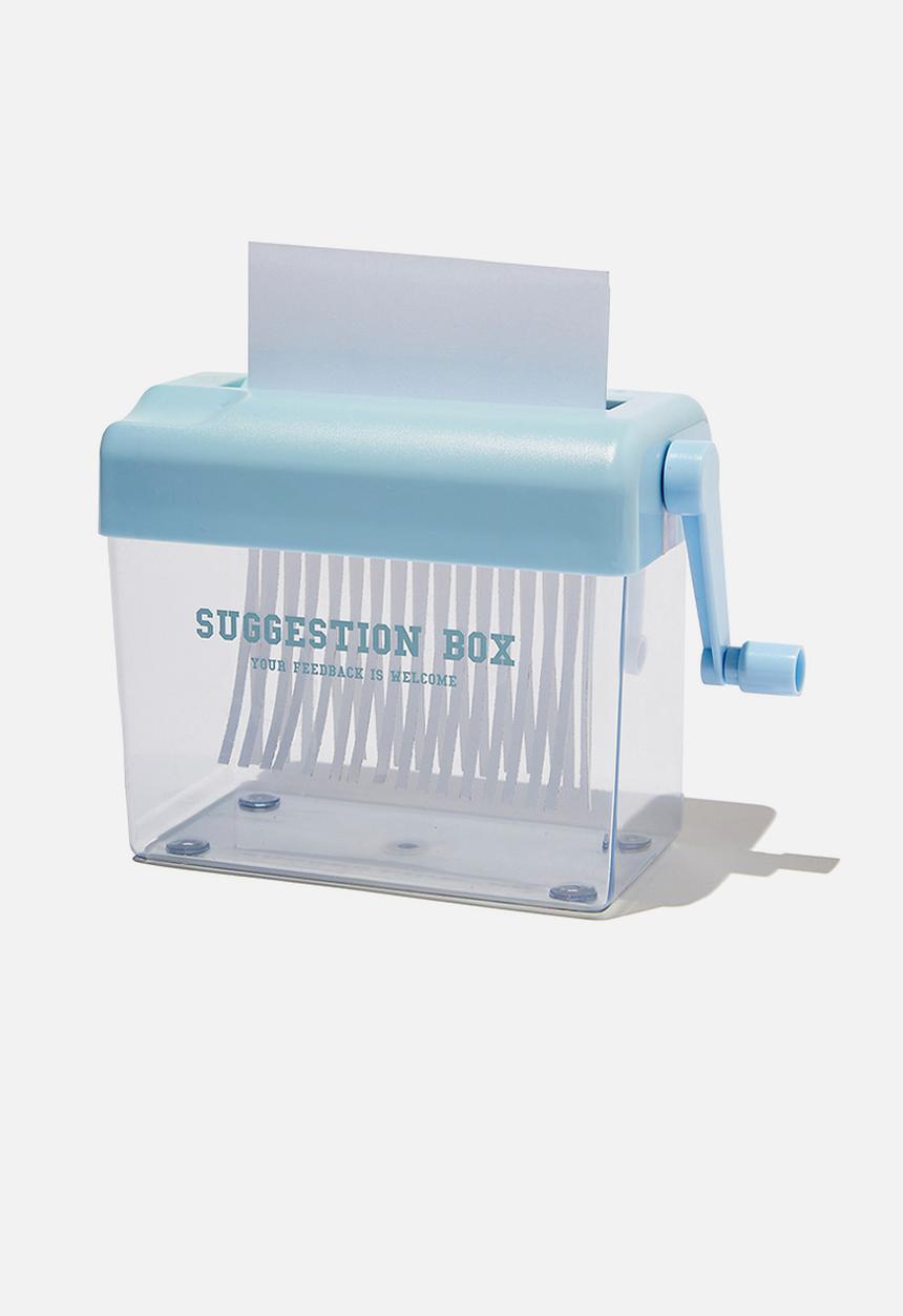 Typo - Mini paper shredder - arctic blue
