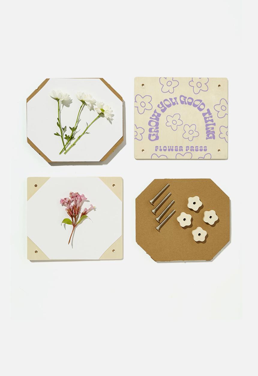 Typo - Diy flower press - daisy print lilac